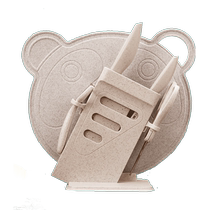 Baby food supplement knife set baby tools kitchen knife cutting board two-in-one combination kitchen fruit knife kitchen utensils 1789