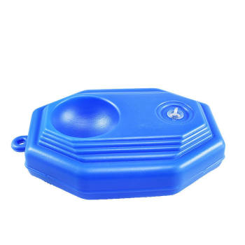 Tennis trainer base single player elastic pull back