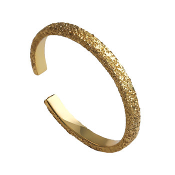 Jutian sterling silver thin hoop ring frosted open ring