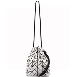 Japan 2024 new mini -beam small barrel bag geometric diamond drawing rope Skin -shoulder fashion casual women's bag