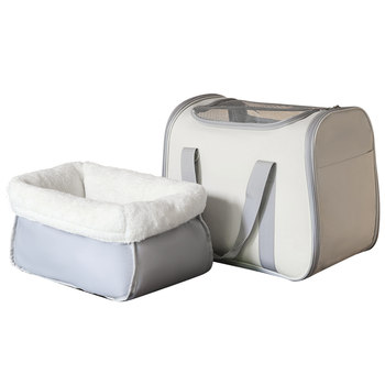 Cat bag is warm and portable in winter with large capacity for outdoor use