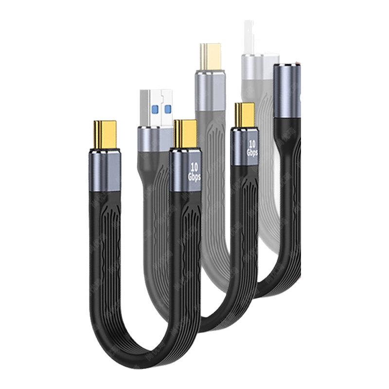 尚优琦TYPE-C数据线USB3.2Gen2公对公转母USB延长短线USB4全功能高速固态移动硬盘盒连接电脑4K传输OTG转接线
