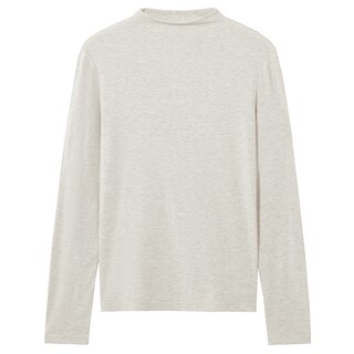 热风女士打底衫半高领内搭上衣2025年秋季新款舒适修身微弹长袖T