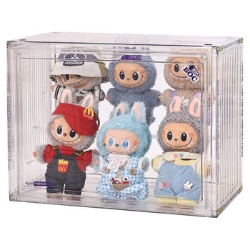 Labubu display box labubu glue doll cabinet