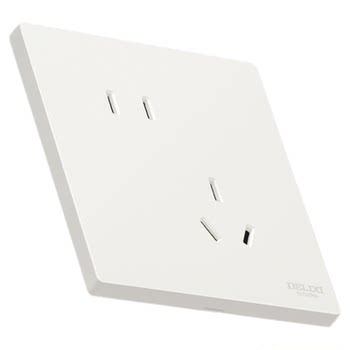 Delixi 295 ultra-thin switch socket matte skin-feel five-hole panel 16a air conditioning socket cream style hanyu white
