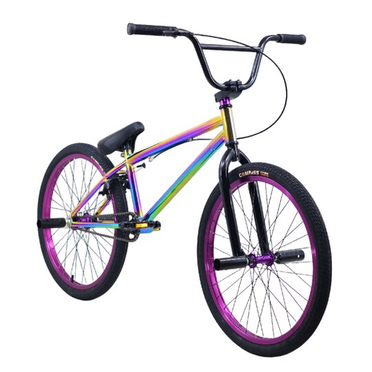 24-inch BMX performance bicycle with big wheels for pump track riding