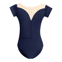 Ballet clothing adult summer dance clothing short-sleeved mesh high-span body suit for women black slimming gymnastics training clothing