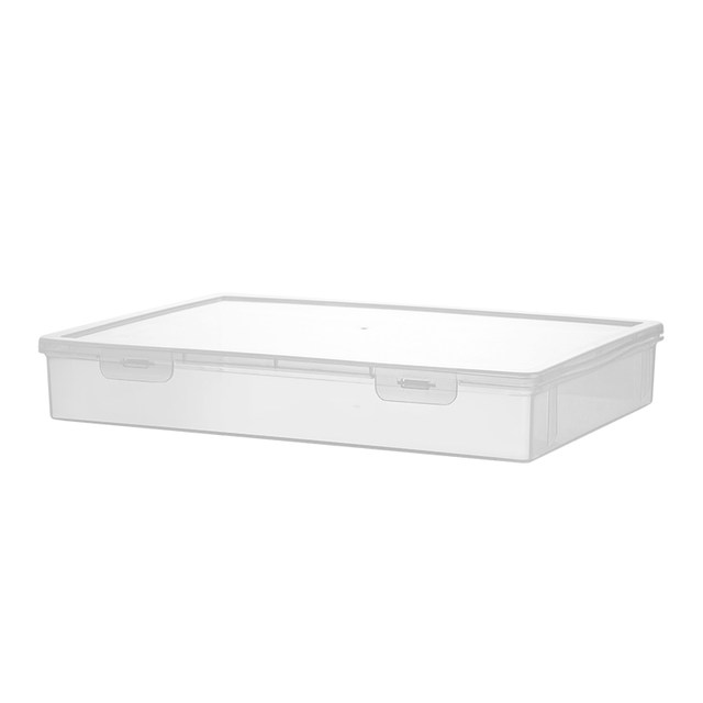 Small storage box Small items on the desktop with lid Transparent box Plastic mini card Debris storage box