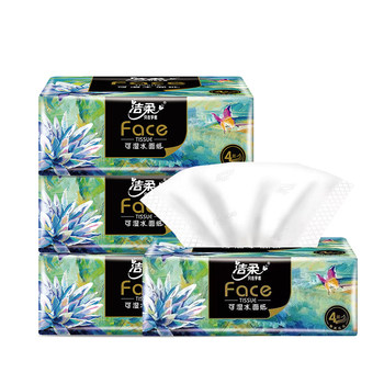 Jierou oil painting hygienic tissue paper 80 pumps, skin-friendly and thick