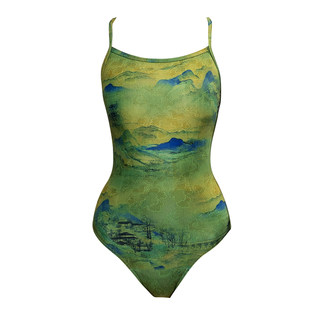 连体三角竞速泳衣女款2025新款专业运动训练性感泡温泉时尚游泳装