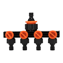 4 points 6 points soft water pipe quick connect plastic with switch valve nipple five-way water diverter joint accessories