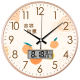Personalized fashion lucky cat living room home silent simple clock punch-free wall clock clock bedroom quartz clock