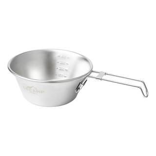 Outdoor folding snow pull bowl camping picnic tableware storage bag portable equipment set special bowl 04 stainless steel