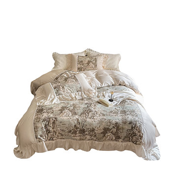 Cool four-piece set of tennis girl heart french princess style