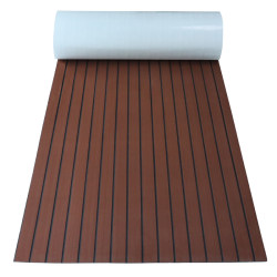 Yacht EVA imitation teak 120X240CM deck luxury house boat anti-slip floor mat RV wood plastic floor