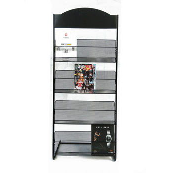 Display promotional books and newspapers single page storage and landing magazine rack