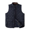American retro Ami khaki spring and autumn outdoor multi-pocket outer wear quilted cotton workwear stand-up collar vest vest for men