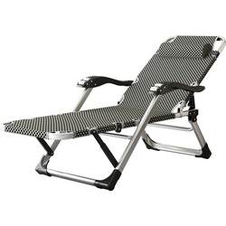 Aluminum alloy folding recliner lunch break nap office lazy home leisure dormitory balcony rest backrest chair