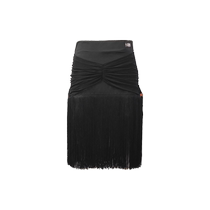 Dynasty Latin Dance Wear 2021 New Female Adult Encrypted Tassel Latin Dance Skirt Practice Wear Half Skirt A2168