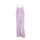 Fashionable hot girl striped camisole home two-piece set