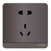 73] Schneider switch socket one-open five-hole air conditioner 16A single and double control switch panel Yishang fluorescent gray