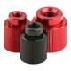 Colored straight lines of aluminum alloy nut inner tooth handle