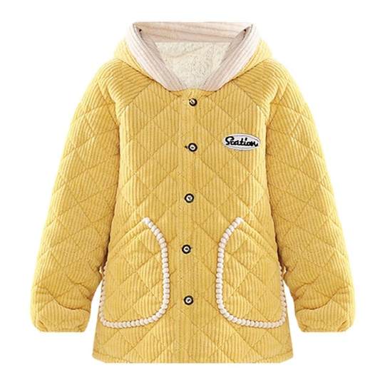 Winter short cotton coat, short fleece jacket, women's cotton jacket