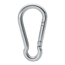 Outdoor stainless steel spring buckle mountaineering buckle quick hanging buckle safety hook connection hyacinth dog chain button rock climbing main lock