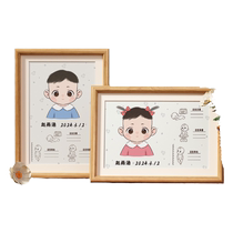 Dragon baby fetal hair souvenir homemade photo frame umbilical cord fetal hair collection box diy baby belly button preservation bottle