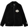 Lingzhi Jack Jones 2026 new autumn and winter men's cotton coat wool blend warm lapel embroidered jacket fashion