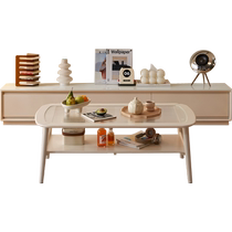 Lins home cream style solid wood TV cabinet storage storage cabinet integrated living room home coffee table floor cabinet LH094