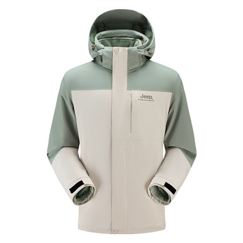 Jeep fleece jacket two-piece set windproof and waterproof autumn