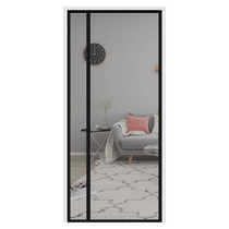 Folding screen door push-pull invisible anti-mosquito door curtain aluminum alloy trackless telescopic home self-installed sand door screen window
