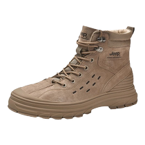 Jeep Martin boots mens 2023 autumn and winter outdoor high-top hiking boots non-slip retro British style work boots
