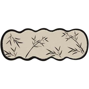 Medieval style carpet, special-shaped bedside blanket, bedroom and living room, light luxury, retro, high-end sense, long irregular room floor mat