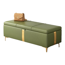 Home doorway shoe changing stool Bench Mesh Red Fitting Room Wearing Shoes Stool Entry Shoe Cabinet Sitting Stool Integrated Storage Shoe Rack