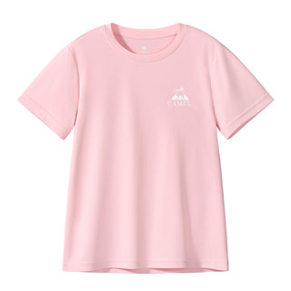 Camel short-sleeved children's boys' quick-drying clothes 2025 new medium and large girls' summer breathable solid color t-shirt children's clothing