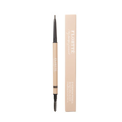 FLORTTE flower lolia eyebrow pencil ທໍາມະຊາດທົນທານຕໍ່ຍາວບໍ່ເສື່ອມສະພາບ ultra-fine eyebrow powder double-headed flower lolia ຢ່າງເປັນທາງການແມ່ຍິງ