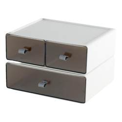 Desktop stackable combined drawer-type storage box, simple multi-layer small organizer box, dressing table makeup box storage box