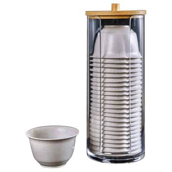 Pottery cubic rice husk fashionable and simple small tea cup