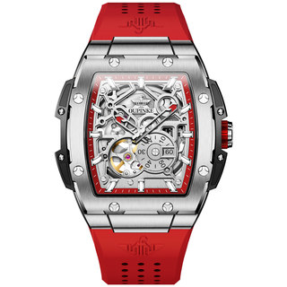 正品手表男款机械表时尚全镂空男腕表防水夜光瑞士酒桶型牌名十大