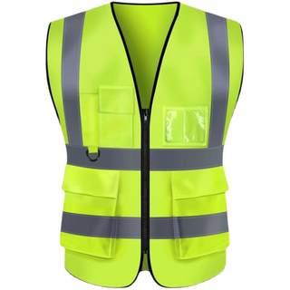 Customized reflective safety vest for construction site