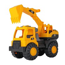 Supersize excavator inertia engineering cart Large number stirring car Toys Children boy digging sand beach Toys 2077