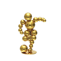 Master Huangs stainless steel living room furnishings niche high-end office World Cup football decoration furnishings gifts 2005