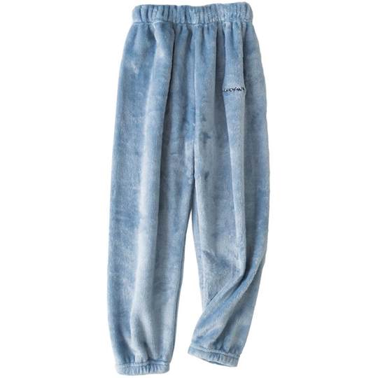 Фланелевые теплые брюки, утолщенная коралловая бархатная пижама