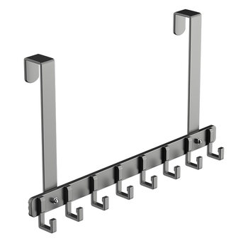 Space aluminum door rear hook door back type coat rack