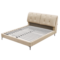 Gujia Home Fabric Bed Modern Simple Cream Style Cat Scratch Cloth Soft Bed Master Bedroom King Bed 1 8m Double Bed 9071
