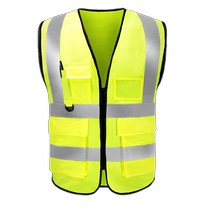 Reflective safety vest traffic vest construction fluorescent yellow clothes construction site sanitation work mens cycling custom jacket