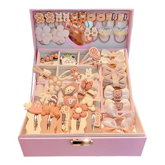 Das Geschenkset mit Haarschmuck für Kinder schadet dem Haar nicht