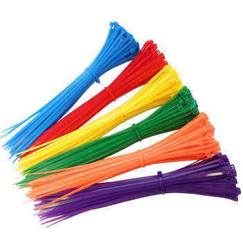 Colorful nylon cable ties national standard tightener bundling belt